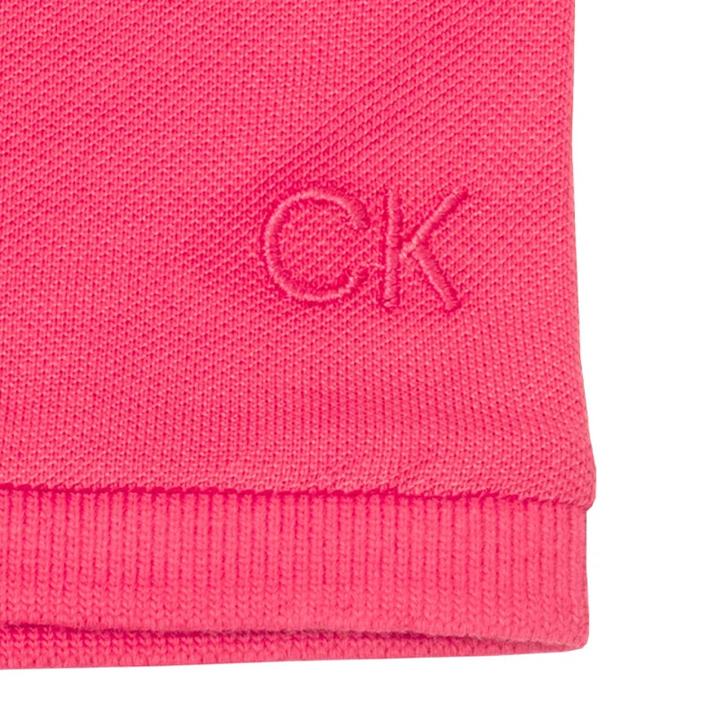 CALVIN KLEIN Brightmeadow Women's Polo (Berry Pink) - Image 4