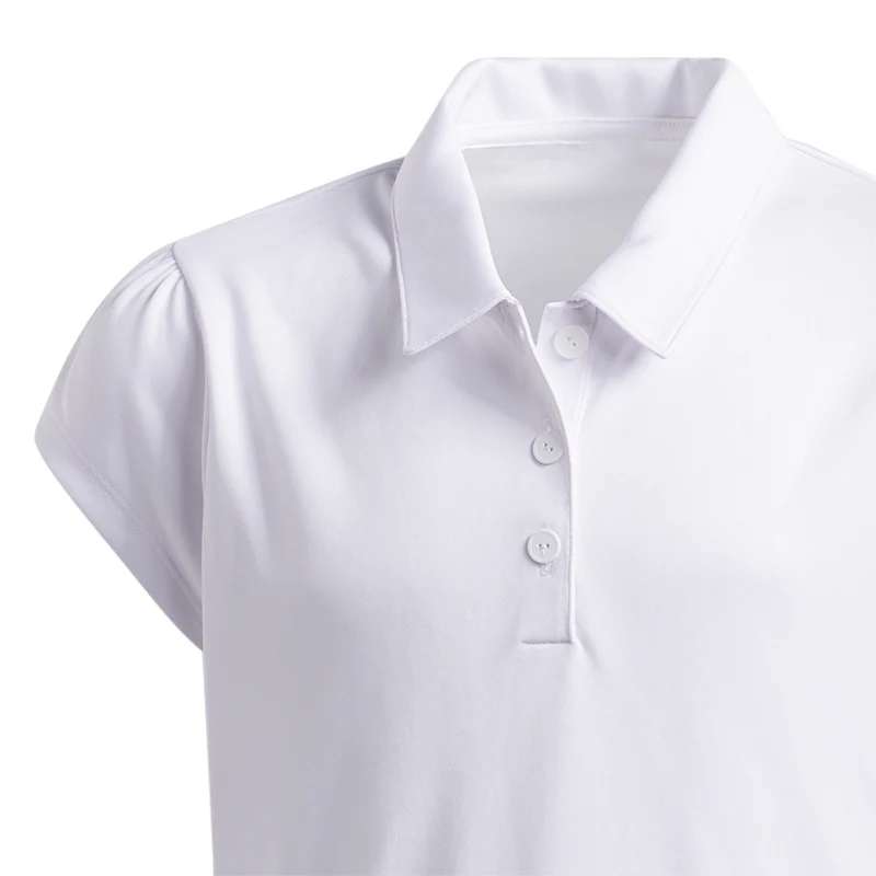 ADIDAS Girl's Performance Polo (White) - Image 3