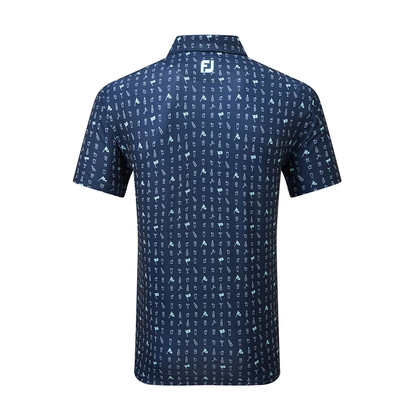 FOOTJOY The 19th Hole Lisle Men's Polo (Navy) - Image 2