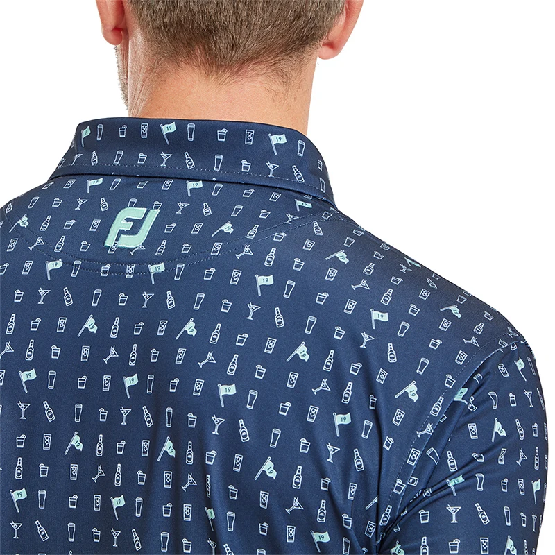FOOTJOY The 19th Hole Lisle Men's Polo (Navy) - Image 4