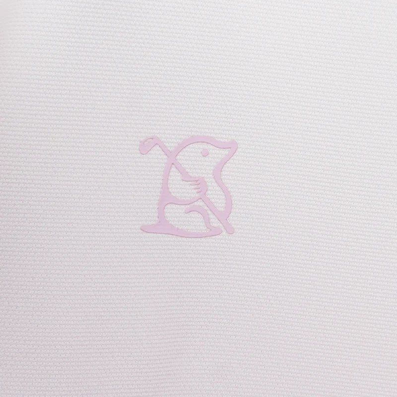 HONMA Hype Golf Women's Polo (White/Pink) - Image 4