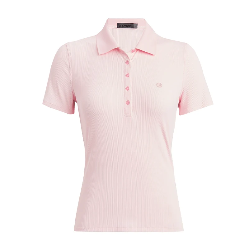 GFORE Ribbed Tech Nylon Women's Polo (Blush)
