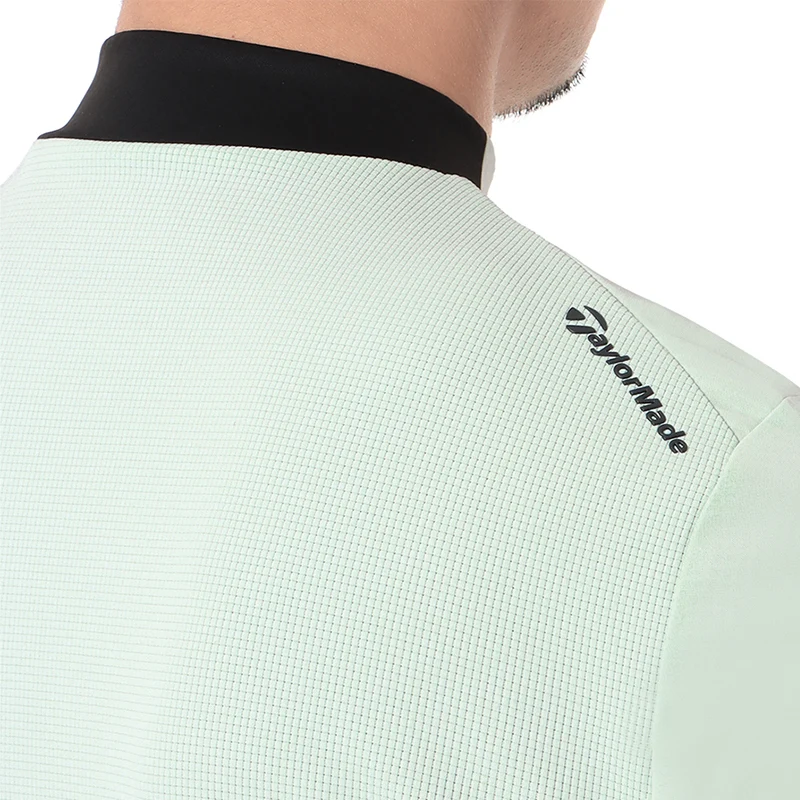 TAYLORMADE T-Ice Men's Mock Shirt (Ice Mint) - Image 4