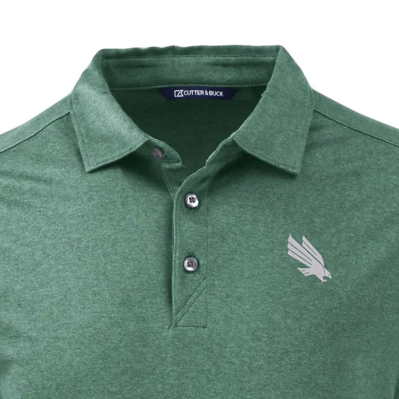 CUTTER & BUCK Forge Eco Stretch Recycled Men's Polo (Dark Hunter Heather) - Image 3