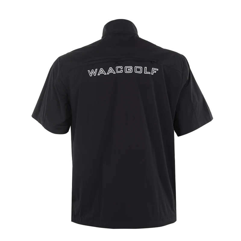 WAAC Korea Packable Anorak Men's Shirt (Black) - Image 2