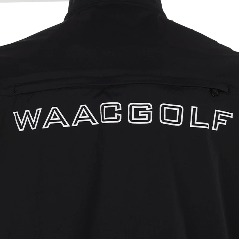 WAAC Korea Packable Anorak Men's Shirt (Black) - Image 4