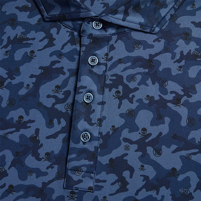 GFORE Mapped Camo Men's Jersey Polo (Twilight) - Image 3