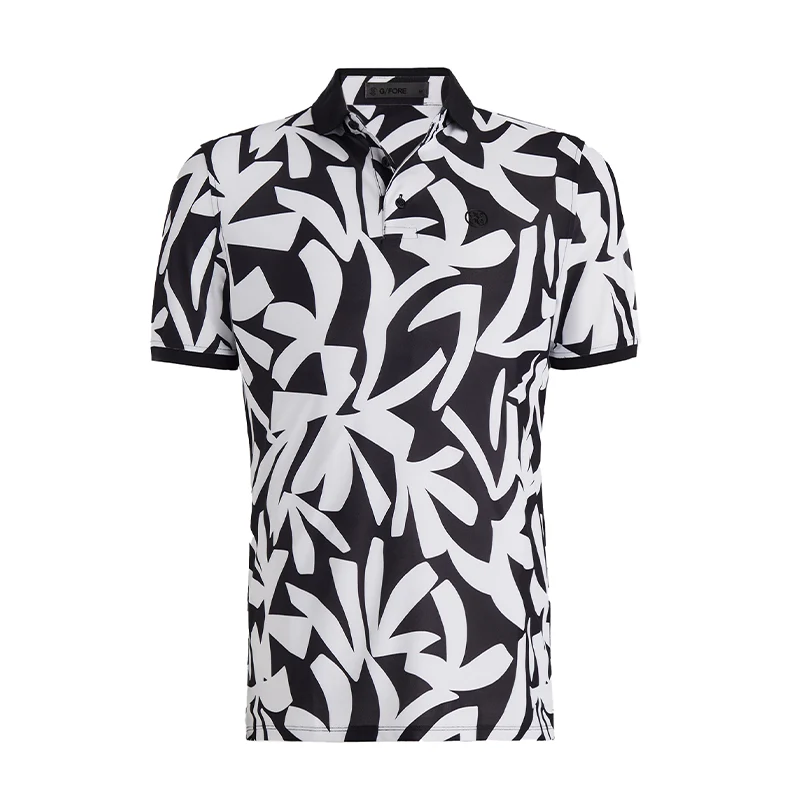 GFORE Contrast Pique Men's Polo (Onyx)
