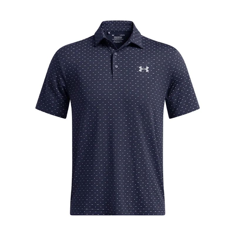 UNDER ARMOUR Playoff 3.0 Printed Men's Polo (Navy/White)