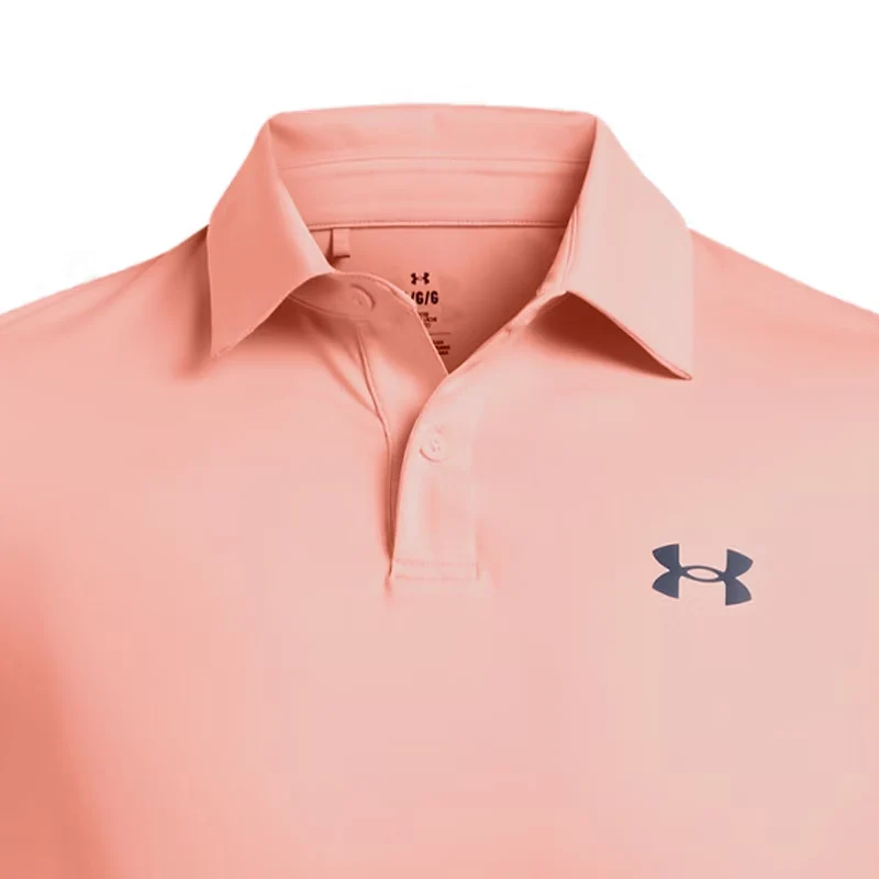 UNDER ARMOUR T2G Men's Polo (Flare Orange) - Image 3