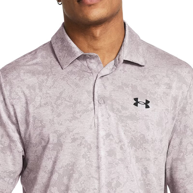 UNDER ARMOUR Playoff 3.0 Line Jacquard Men's Polo (Tetra Grey) - Image 3