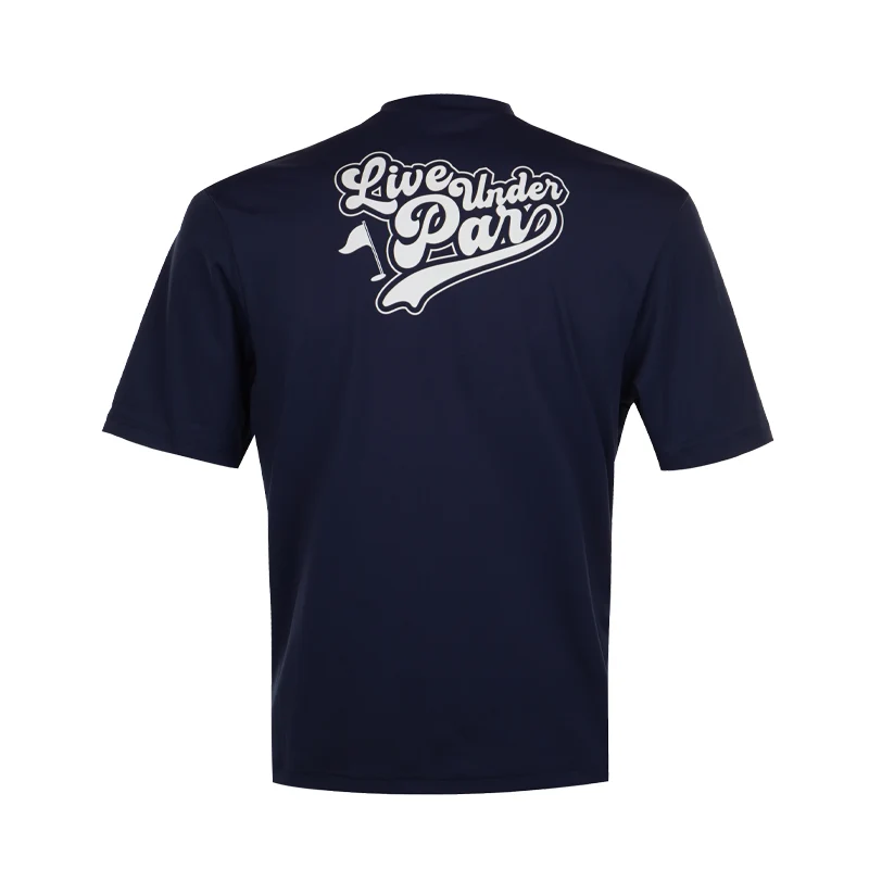 CUTTER & BUCK Oversized Men's Mock Shirt (Navy) - Image 2