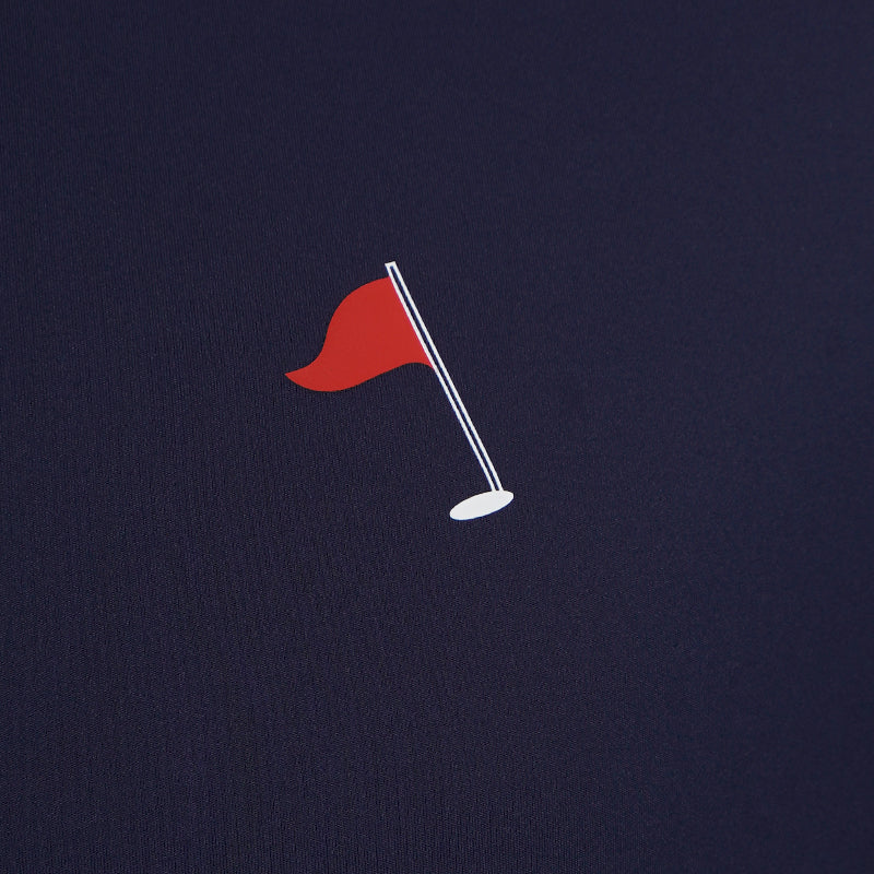 CUTTER & BUCK Oversized Men's Mock Shirt (Navy) - Image 3