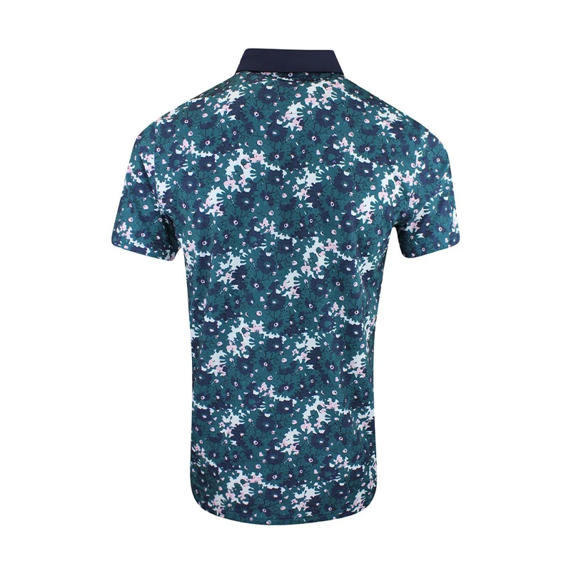 PUMA x Arnold Palmer Floral Men's Polo (Cold Green) - Image 2