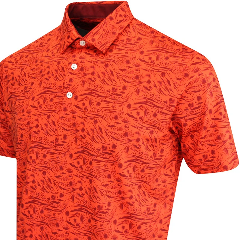 PUMA CLOUDSPUN Watering Hole Men's Polo (Redmazing) - Image 4
