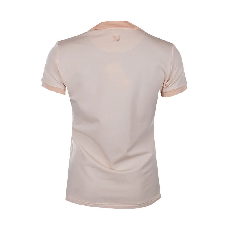 FOOTJOY Birdseye Women?s Open Placket Polo (Sunset) - Image 2