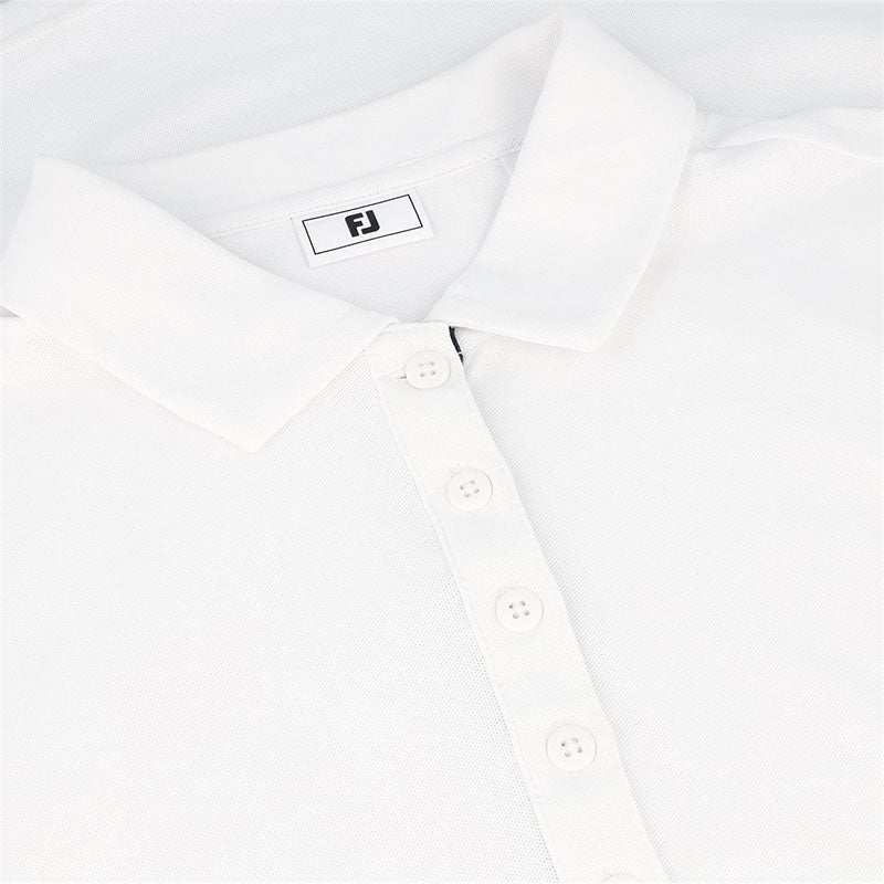 FOOTJOY Ruched Half Sleeve Women?s Shirt (White) - Image 3