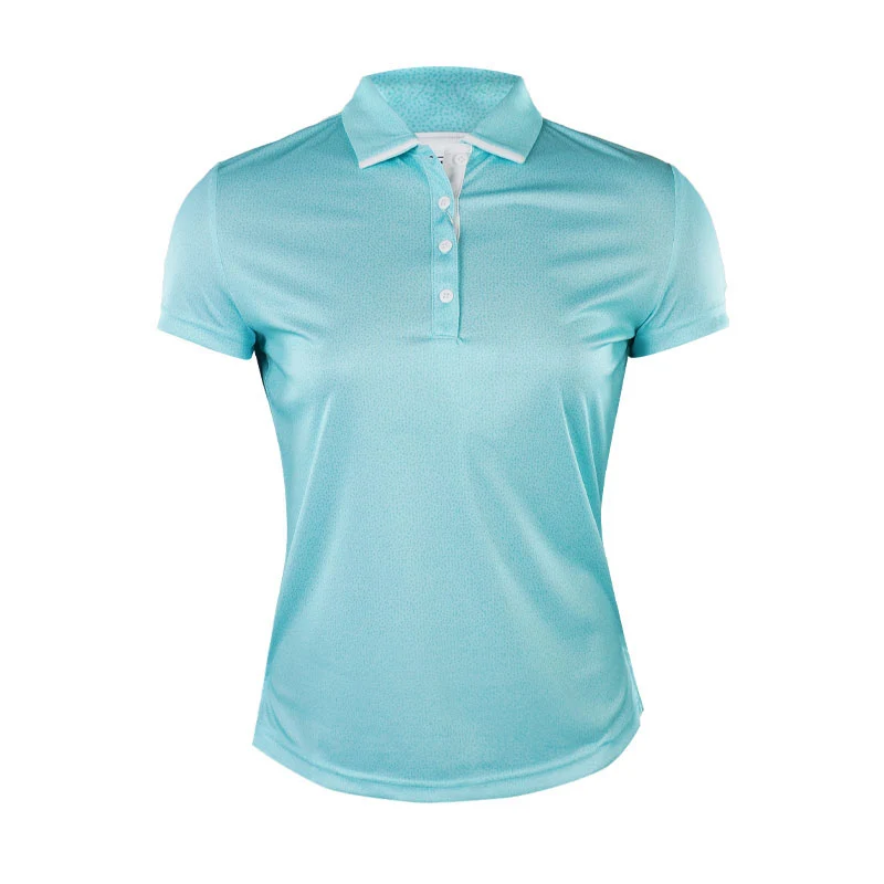 FOOTJOY Dot Print Women's Polo (Aqua)