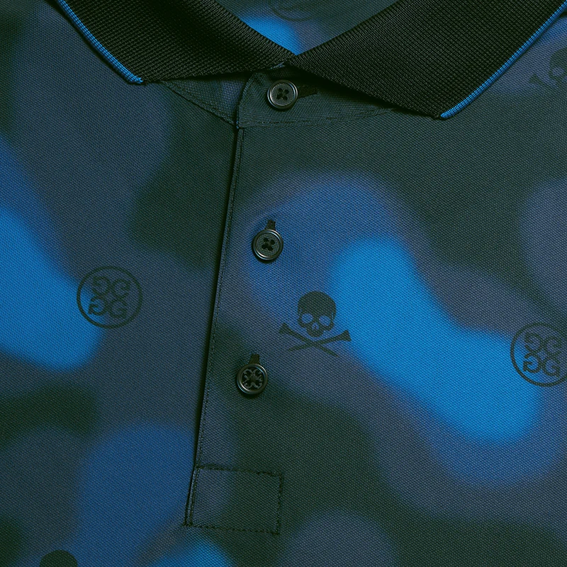 GFORE Blur Icon Camo Tech Piqu? Men's Polo (Twilight) - Image 4