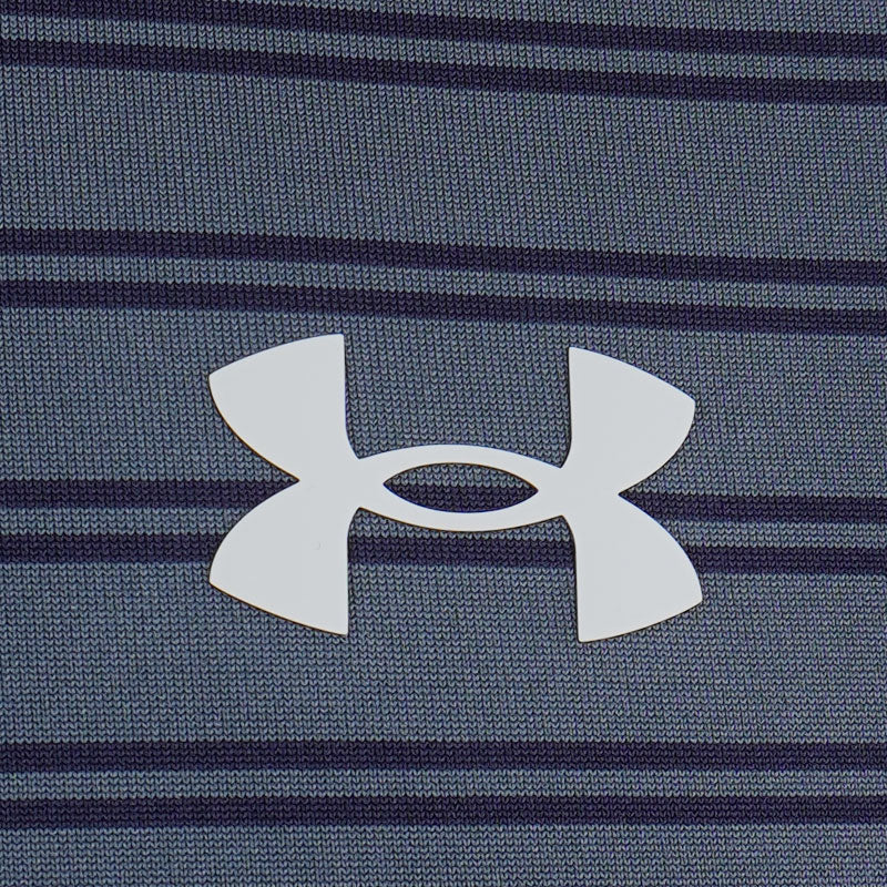 UNDER ARMOUR Matchplay Stripe Men's Polo (Grey/Navy) - Image 4
