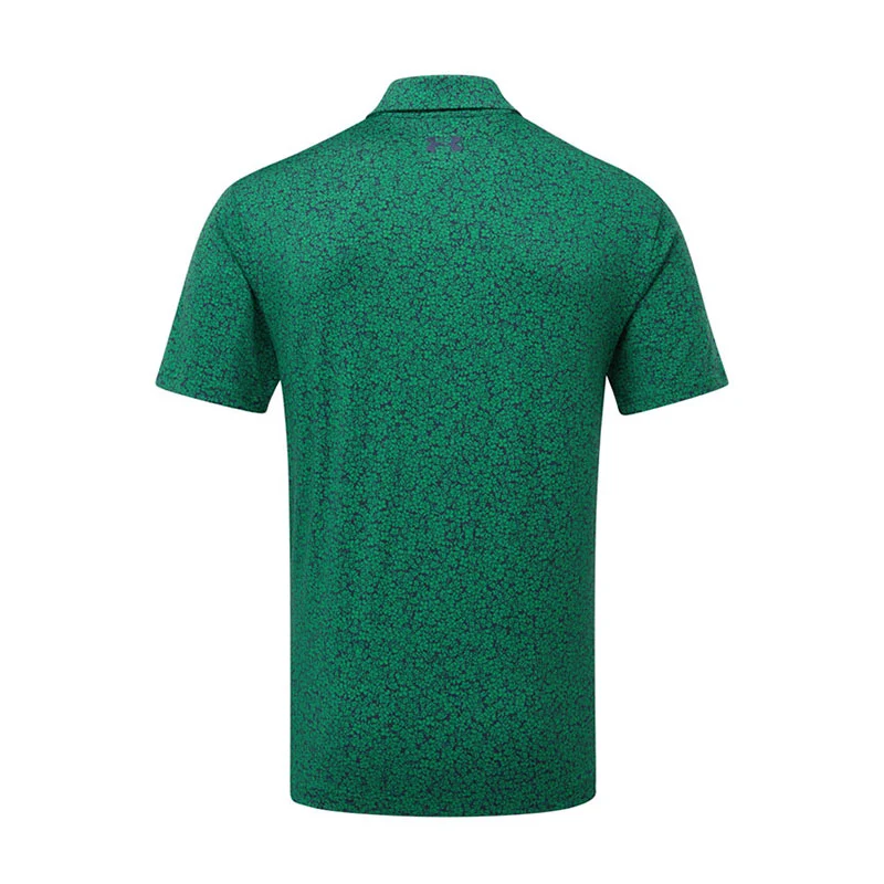 UNDER ARMOUR Playoff 3.0 Stripe Men's Polo (Green/Navy) - Image 2
