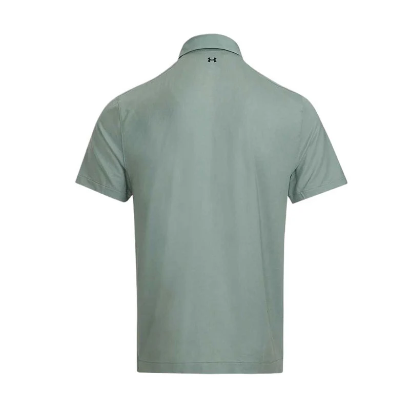 UNDER ARMOUR Tour Tips Men's Polo (Silica Green) - Image 2