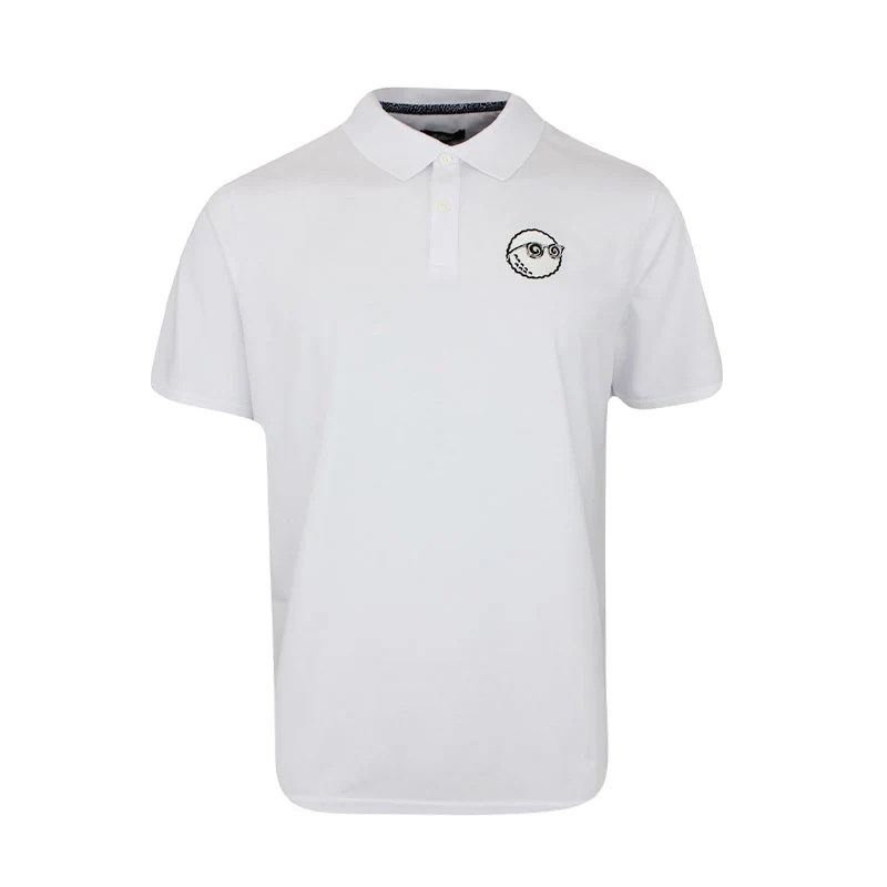 MALBON GOLF x Keith Haring Performance Pique Men's Polo (White)