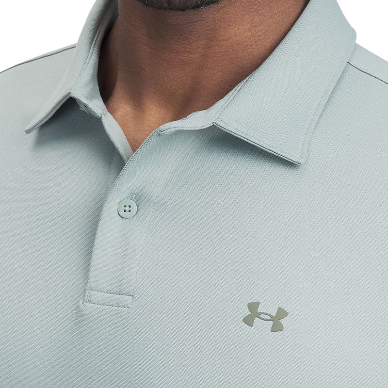 UNDER ARMOUR Drive Sport Men's Pique Polo (Silica Green) - Image 3