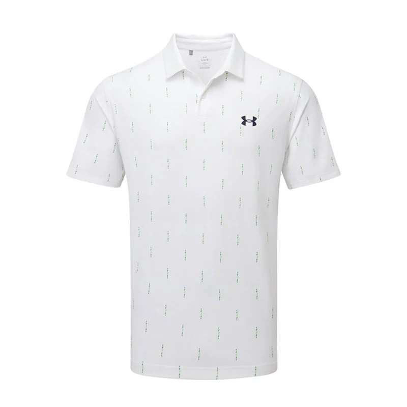 UNDER ARMOUR T2G Printed (2025) Men's Polo (White/Navy)