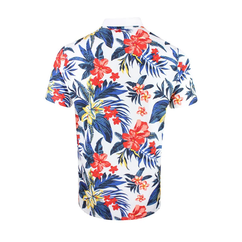 PUMA x PTC Floral Men's Polo (White Glow) - Image 2