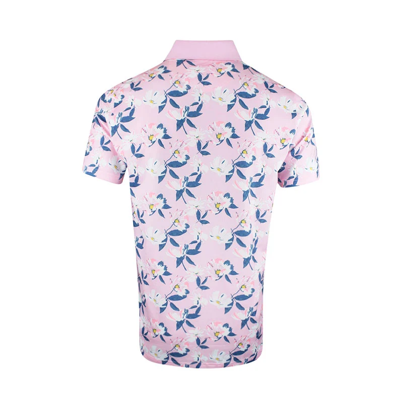 PUMA x Arnold Palmer Spring Florals Men's Polo (Pale Pink) - Image 2