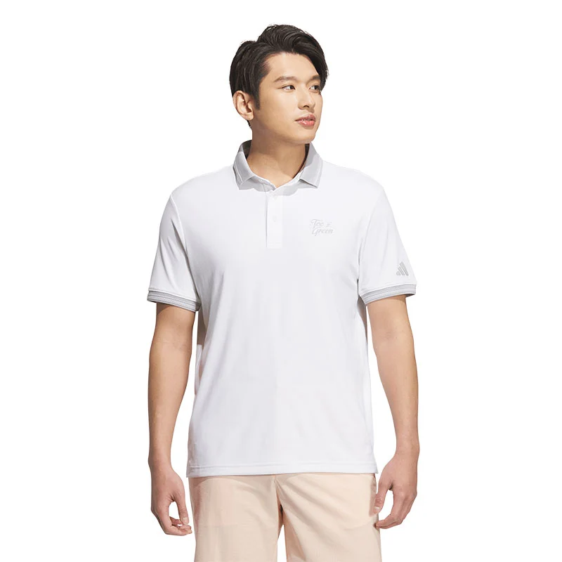 ADIDAS HEAT.RDY Men's Polo (White) - Image 3