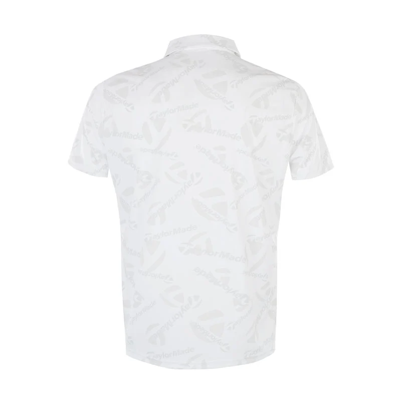 TAYLORMADE M Logo Graphic Men's Polo (White) - Image 2