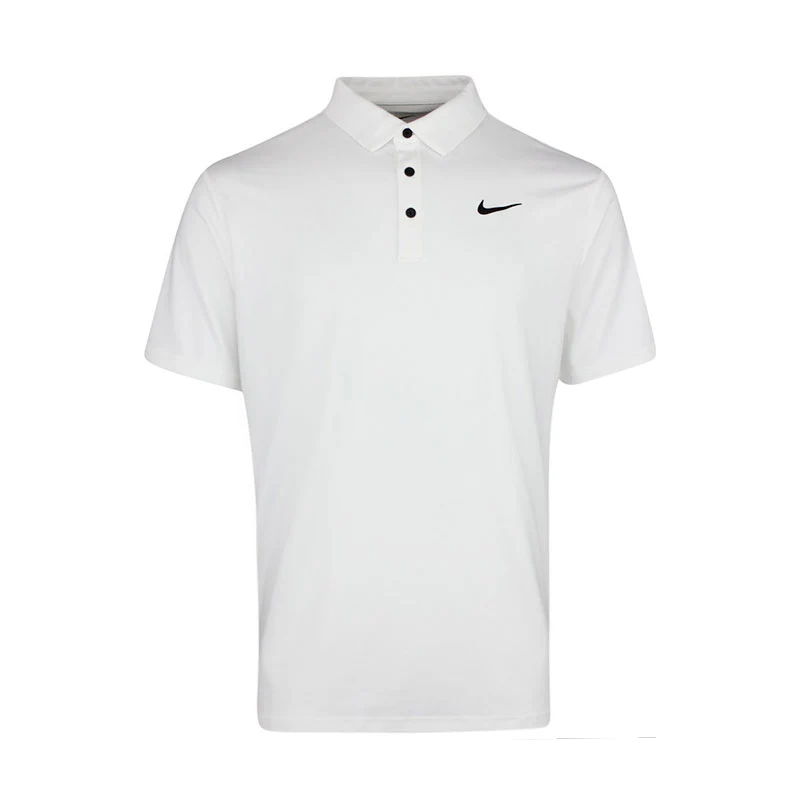 NIKE Tour Dri FIT Men's Solid Polo (White)