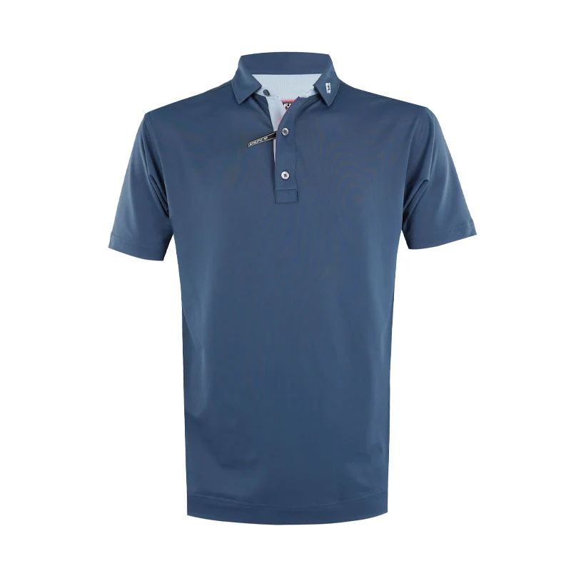 FOOTJOY Solid Pique Men's Polo (Blue)