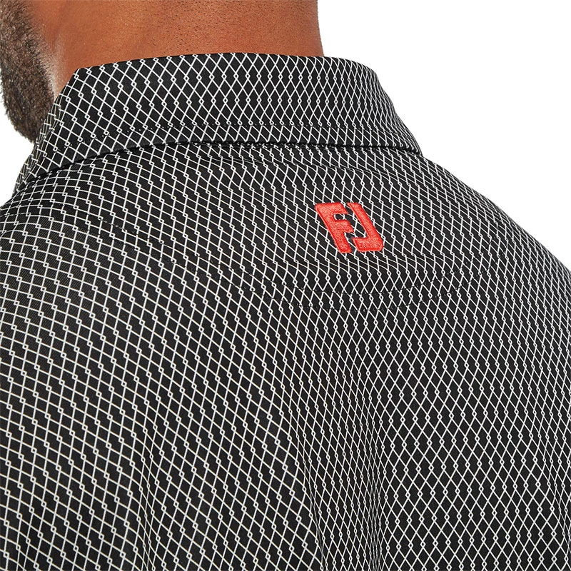 FOOTJOY Irongate Lisle Men's Polo (Black) - Image 4