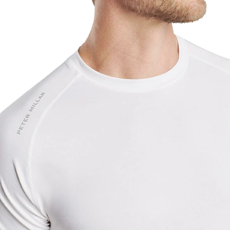 PETER MILLAR Aurora Performance Men's T-Shirt (White) - Image 3