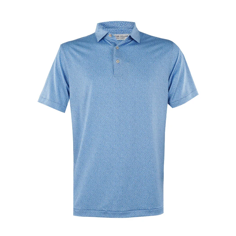 PETER MILLAR Bristol Floral Men's Polo (Blue Fade)