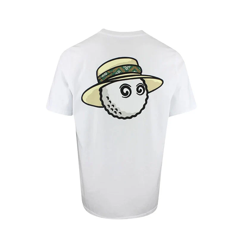 MALBON GOLF Vacation Club Men's T-Shirt (White) - Image 2