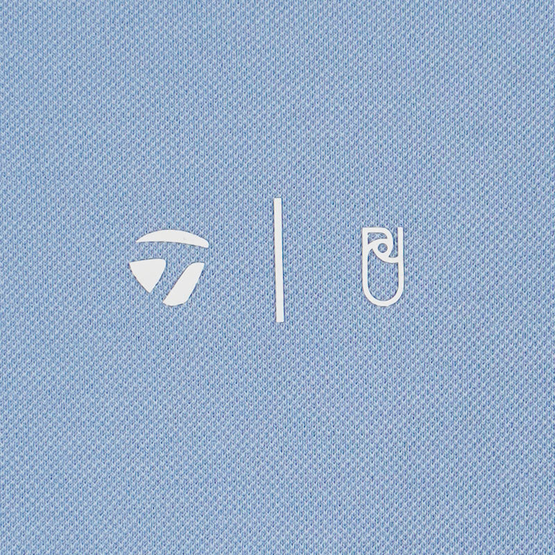 TAYLORMADE x United Arrows Message Unisex Mock Shirt (Sax) - Image 4
