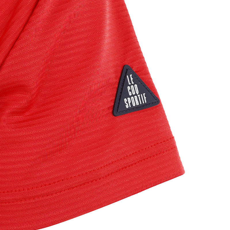 LE COQ SPORTIF GOLF Stripe Men's Polo (Red) - Image 4