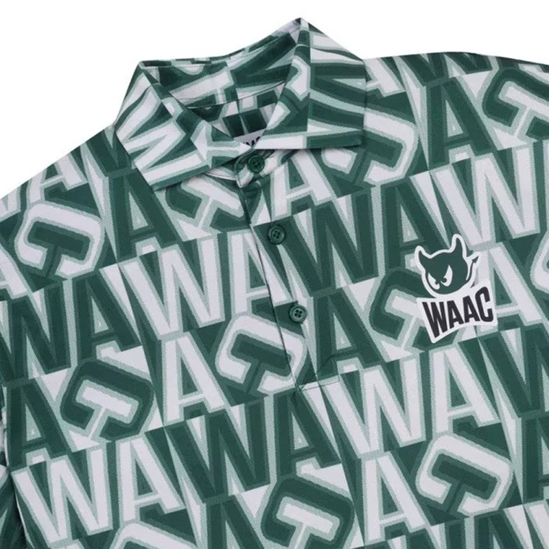 WAAC Athletic Squared WAAC Men's Polo (Green) - Image 3