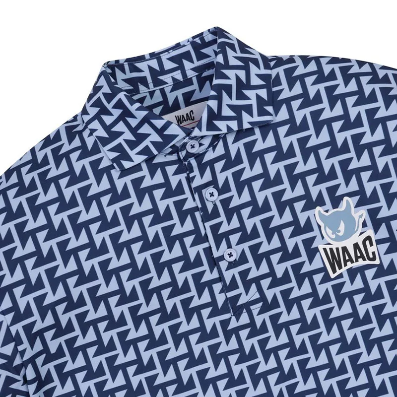 WAAC Arrow Trap Men's Polo (Navy) - Image 3