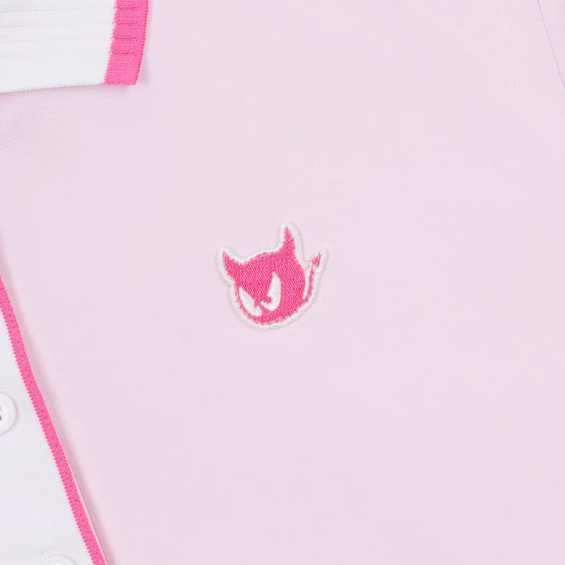 WAAC Athletic Rib Collar Women's Polo (Pink) - Image 4