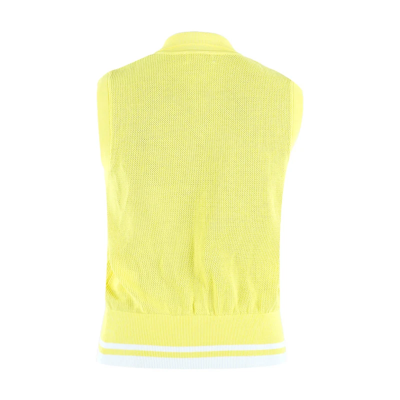 WAAC Women Mesh Polo Knit Vest (Yellow) - Image 2