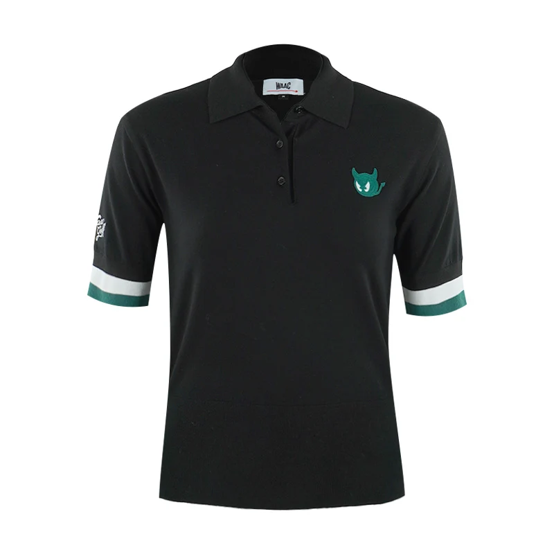 WAAC WTO Women's Knit Polo (Black)