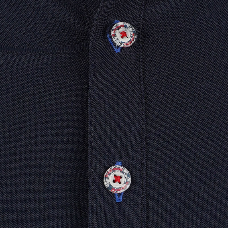 LE COQ SPORTIF GOLF Classic Plain Men's Polo (Navy) - Image 3