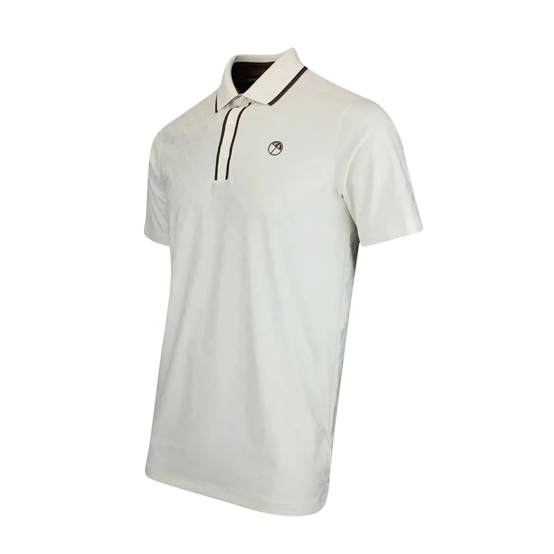 PUMA x Arnold Palmer Tipped Jaquard Men's Polo (Warm White) - Image 3