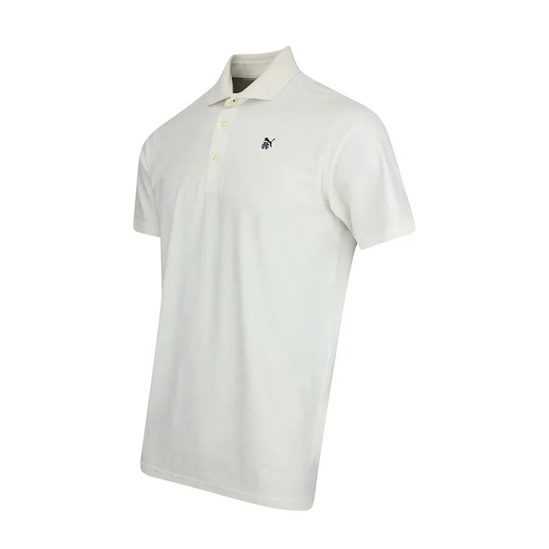 PUMA x REIGNING CHAMP MATTR Jacquard Men's Polo (Warm White) - Image 3