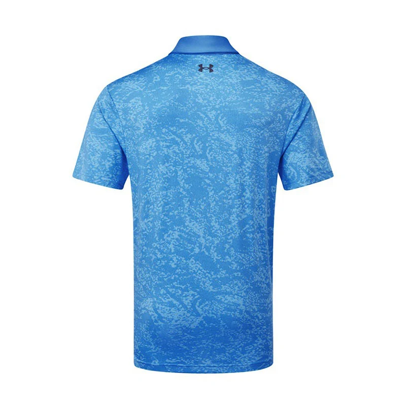 UNDER ARMOUR Playoff 3.0 Men's Printed Polo (Blue Atlantis) - Image 2